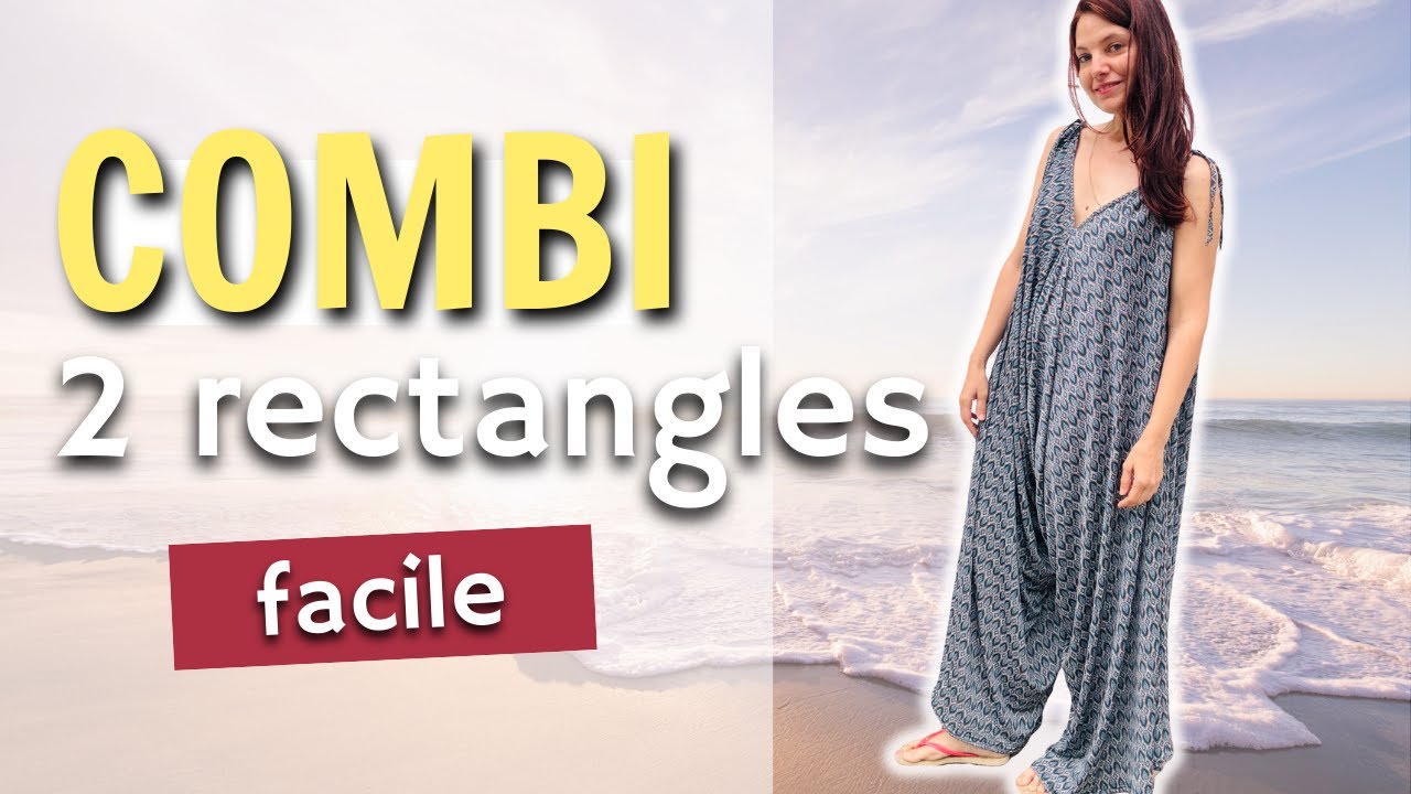 Coudre une combinaison robe 2 rectangles facilement !