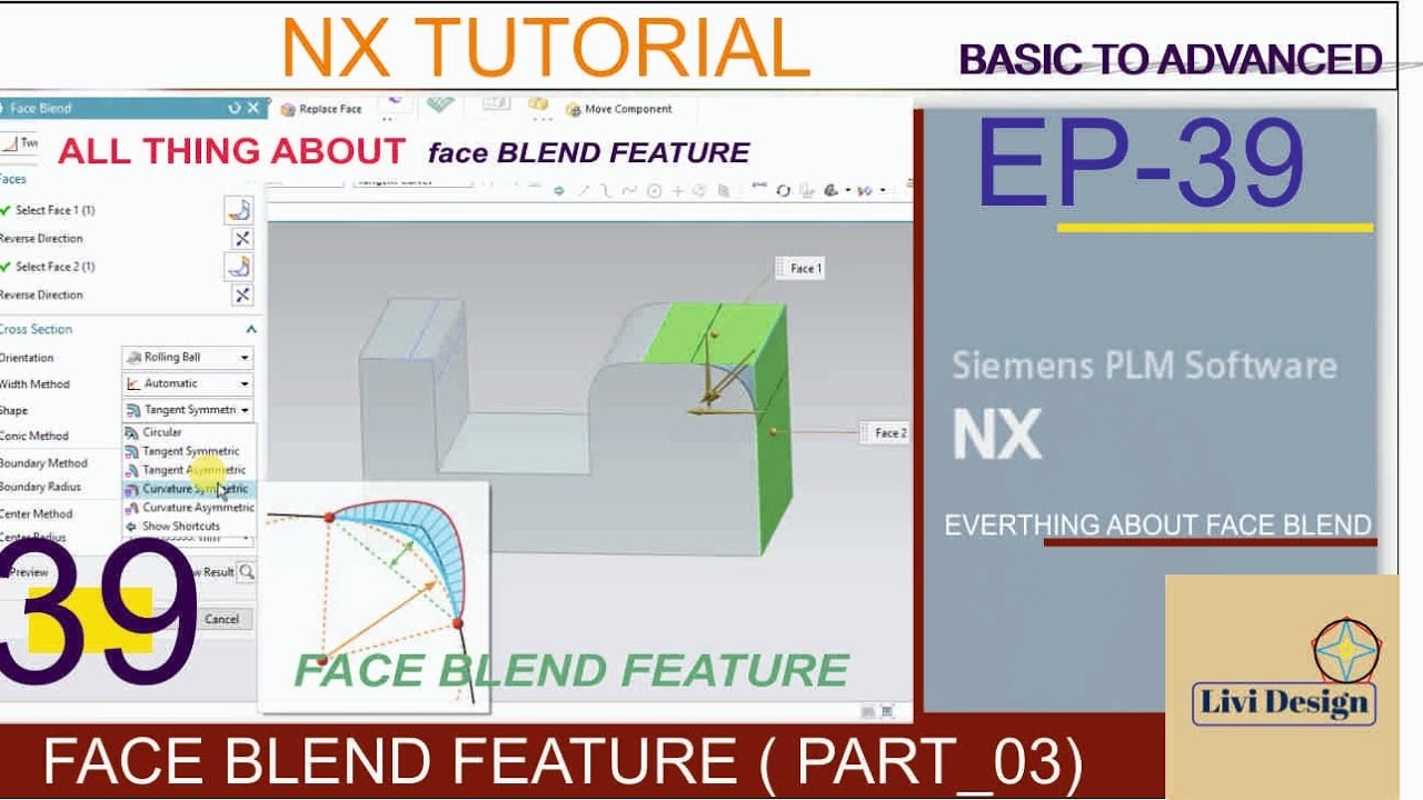 NX TUTORIAL | EP-39 | Face blend | two face method face blend | BASIC TO ADVANCED 