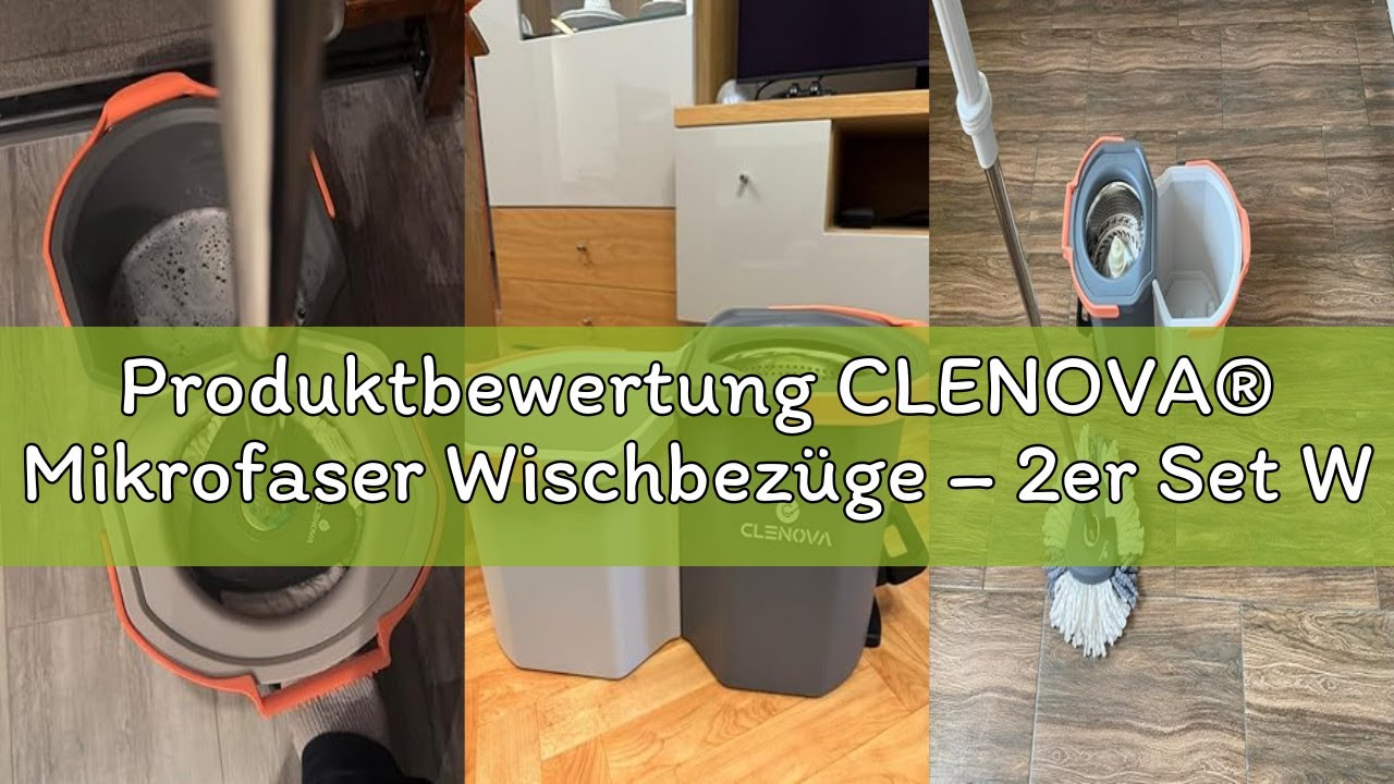 Produktbewertung CLENOVA® Mikrofaser Wischbezüge – 2er Set Wischmopp Ersatzbezüge – für alle Böden