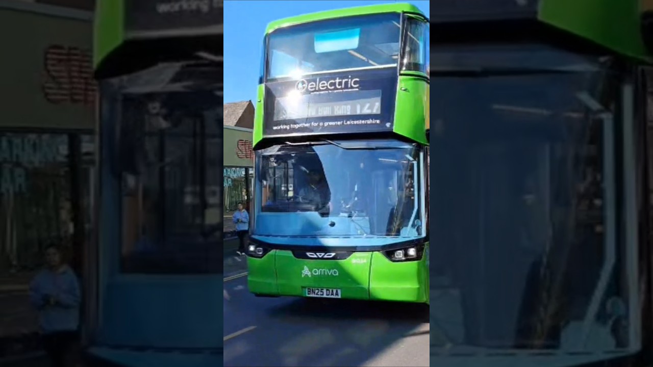 New Wright Streetdeck Electroliner (BN25 DAA) on the 127 route in Loughborough