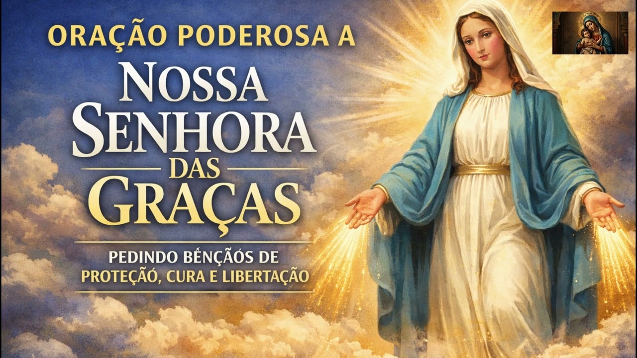 ORAÇÃO PODEROSA A NOSSA SENHORA DAS GRAÇAS | Derrama Sobre Nós as Tuas Bênçãos.