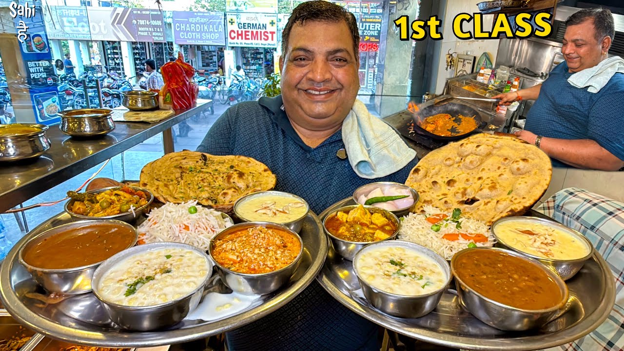 Tricity ka CLEANEST Punjabi Dhaba | A-1 Punjabi Thali | Street Food India