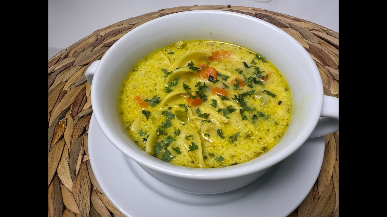 This Creamy Chicken Noodle Soup Feels Like Takeout!
