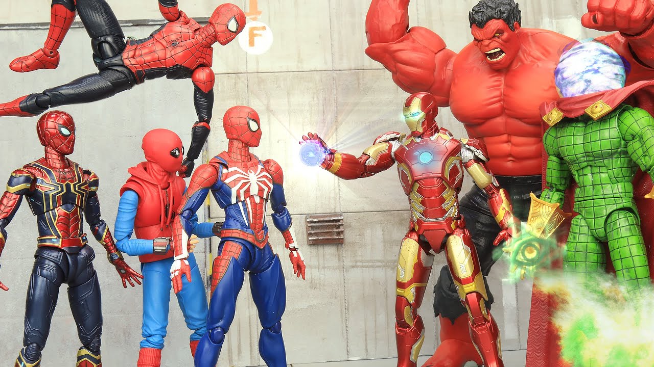 SPIDERMAN: Sinister Six Assemble & Mysterio illusion | Figure Stopmotion