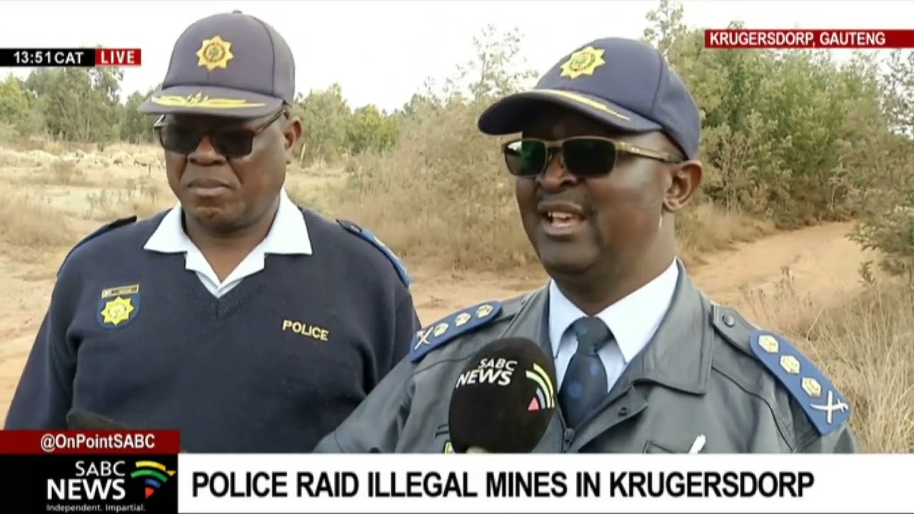 Police raid illegal mines in Krugersdorp