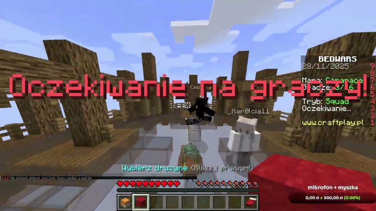minecraft bed wars craftplay.pl #1