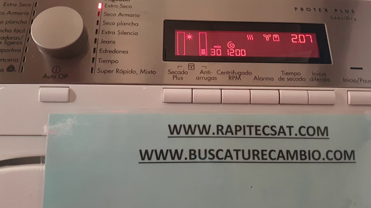 ✅ Cómo Resetear o Reiniciar tu Secadora AEG Lavatherm Protex Plus 9 kg