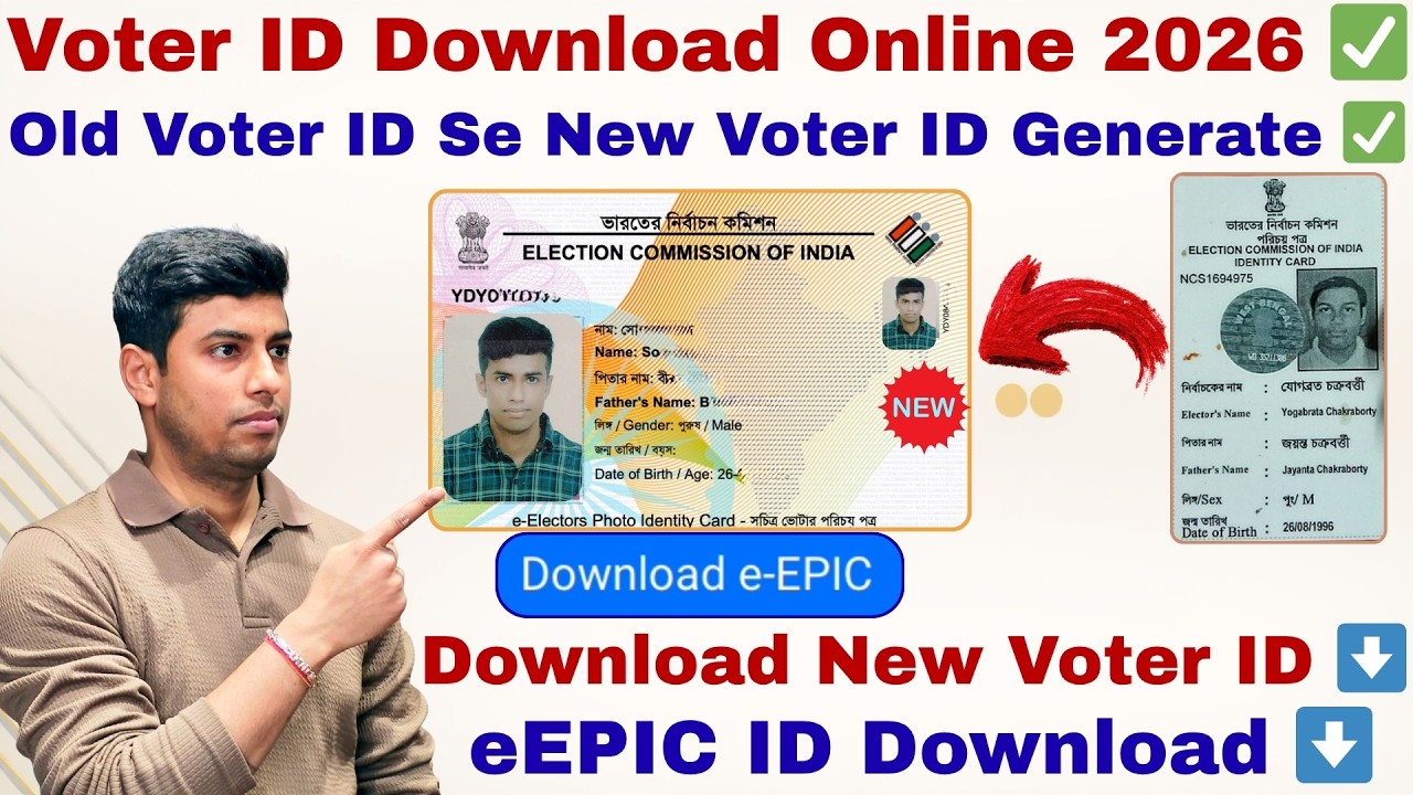 Voter ID Download Online ✅ | eEPIC Download Online ✅ | Voter Card  Download Online ✅