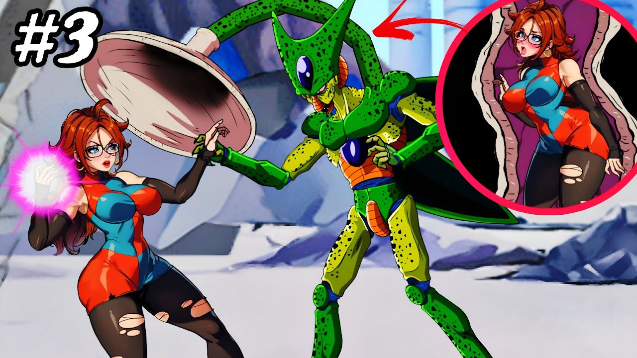 Dragon Ball Z Animation – Cell пытается поглотить Android 21! ЧАСТЬ 3