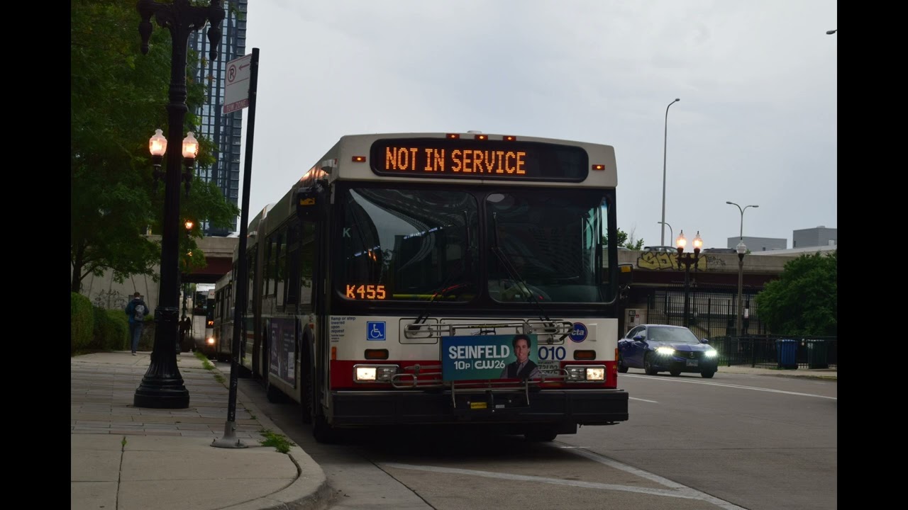 CTA 2008 New Flyer Hybrid Articulated DE60LF #4065 - Audio Recording