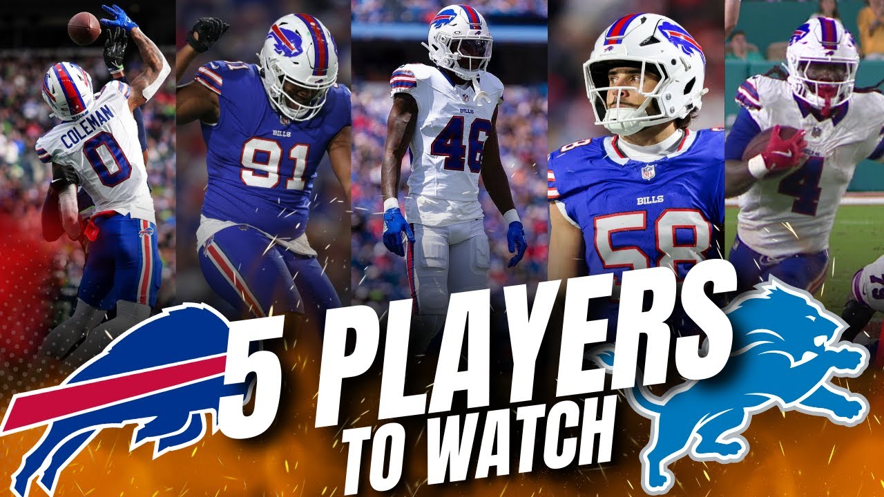 5 PLAYERS to WATCH as the BILLS take on the LIONS in DETROIT