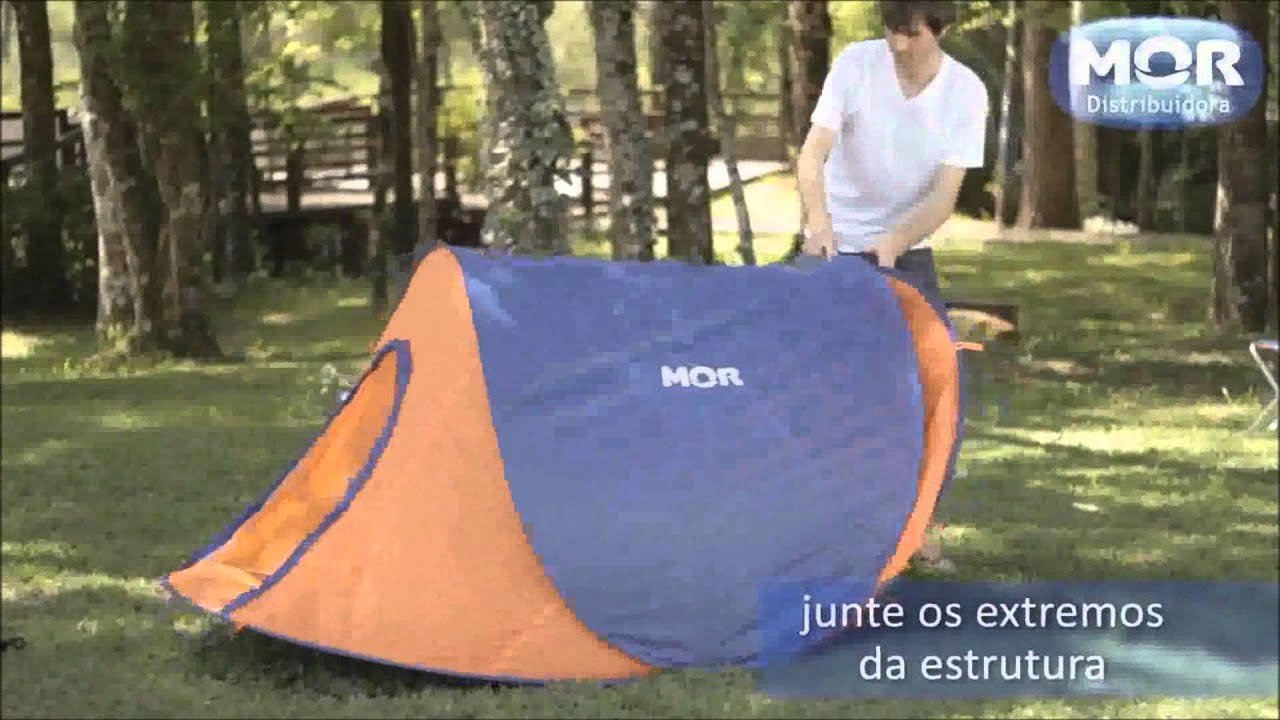 Como montar e desmontar Barraca Agile para 2 Pessoas Mor - LojaTudo