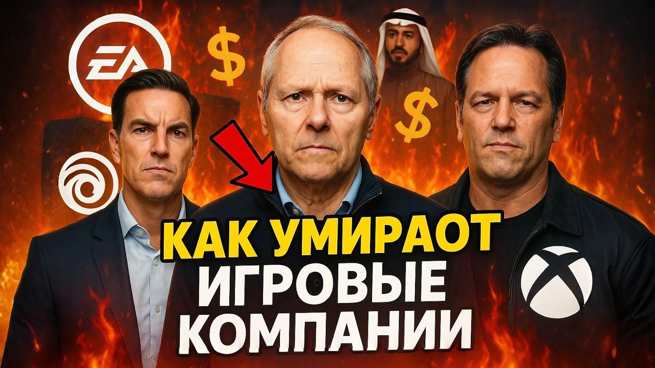 Как умирают игровые компании (Ubisoft, EA, Microsoft и другие)