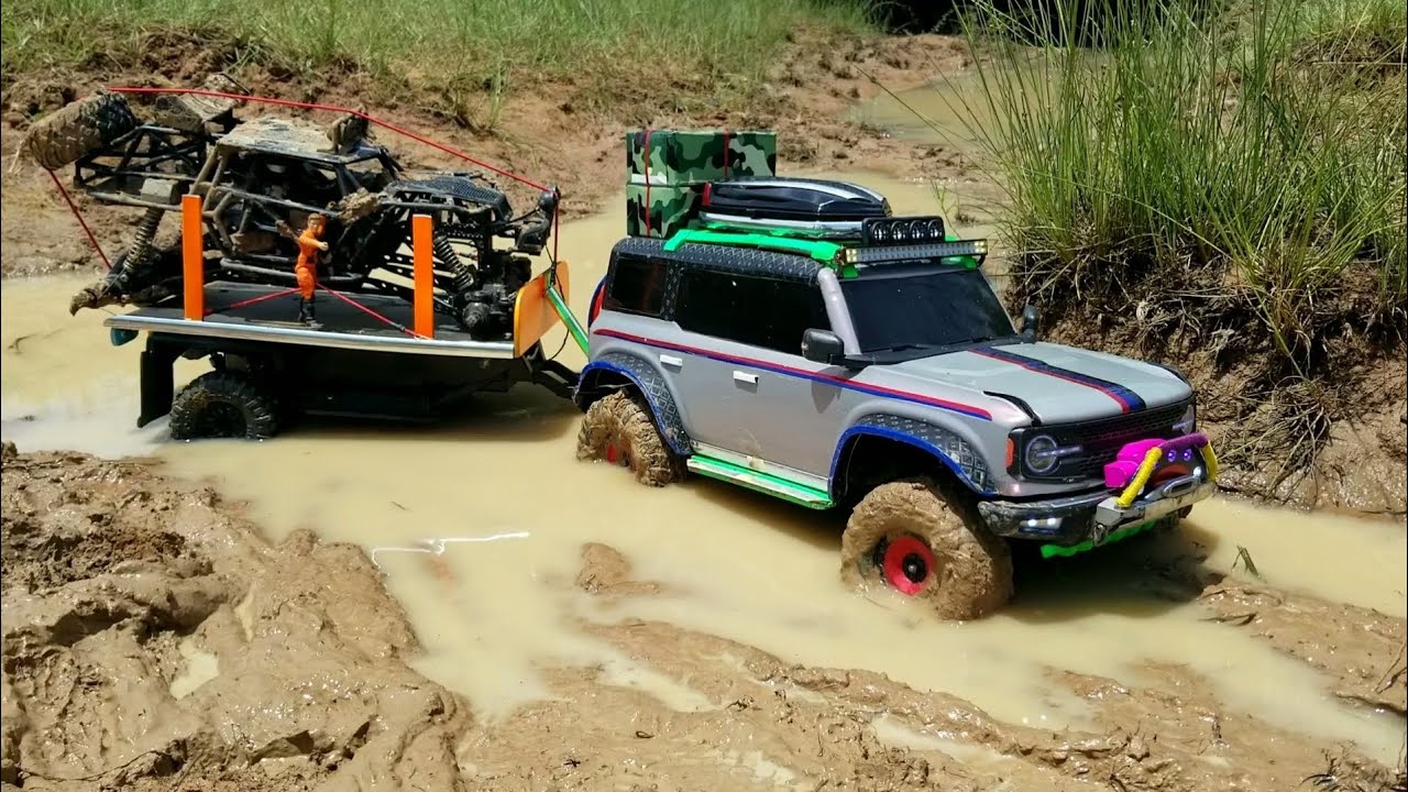Rescue a submerged rc car get it running again - traxxas trx4 Bronco and rc Crawler - 1/10 scale