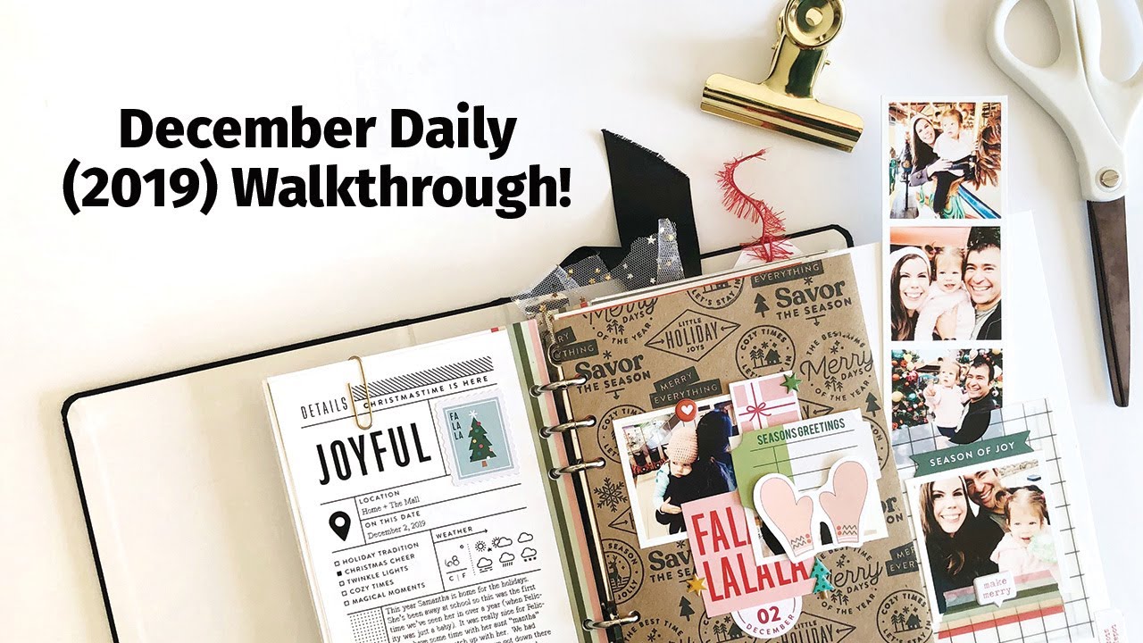 December Daily 2019 Walkthrough | Working in a TN Size Album
