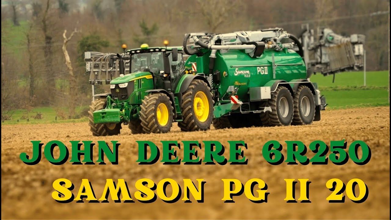 UNE TONNE SAMSON PG II 20 SUR UN 6R250 JOHN DEERE 😍💪🏻