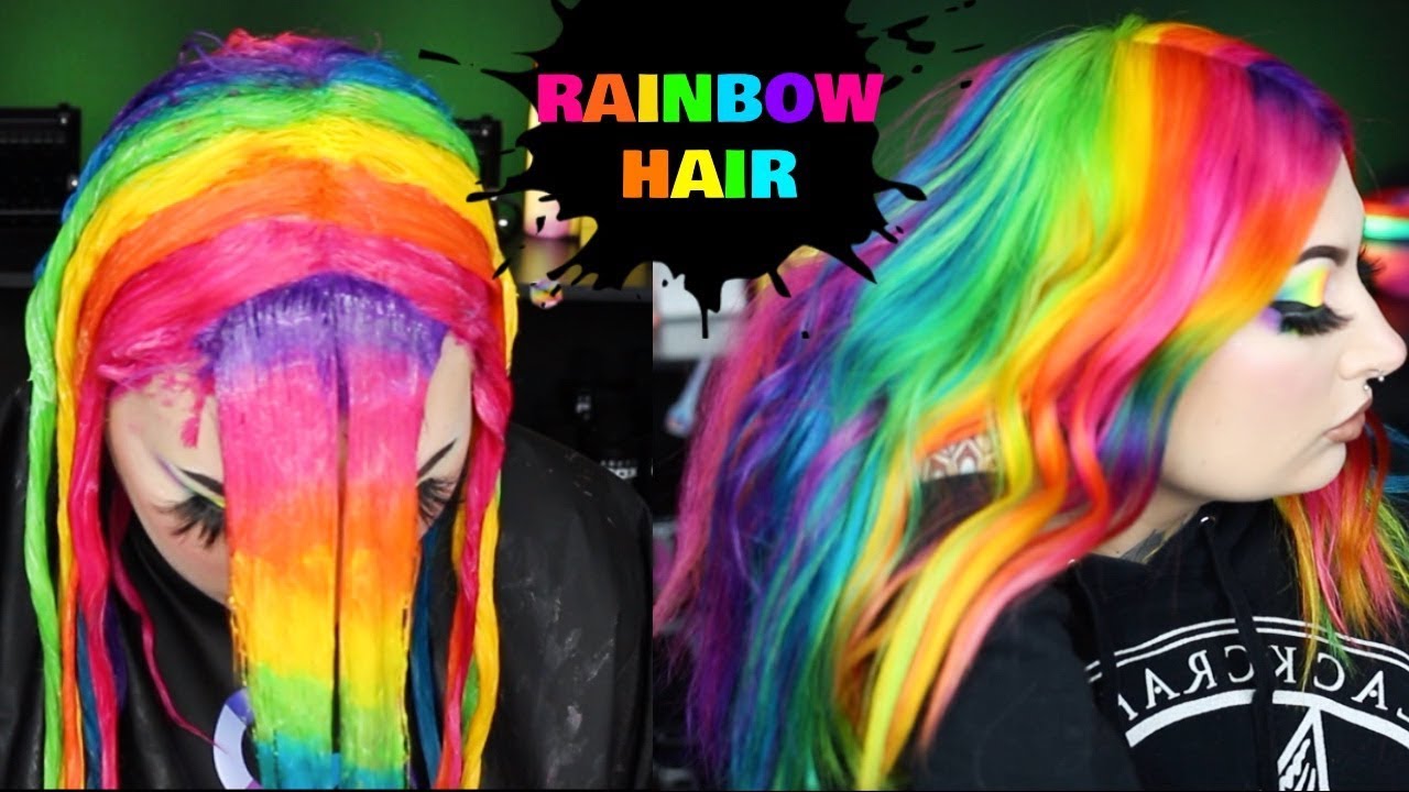 RAINBOW HAIR | HOW TO TOUCH UP & SECTION