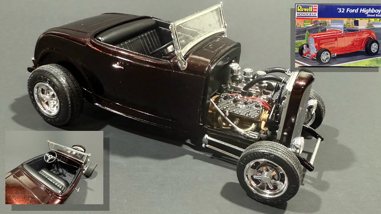 1932 Ford Roadster Hot Rod Model: Detailed plastic Masterpiece! 🔥 #1932Ford #HotRod #DeuceRoadster 