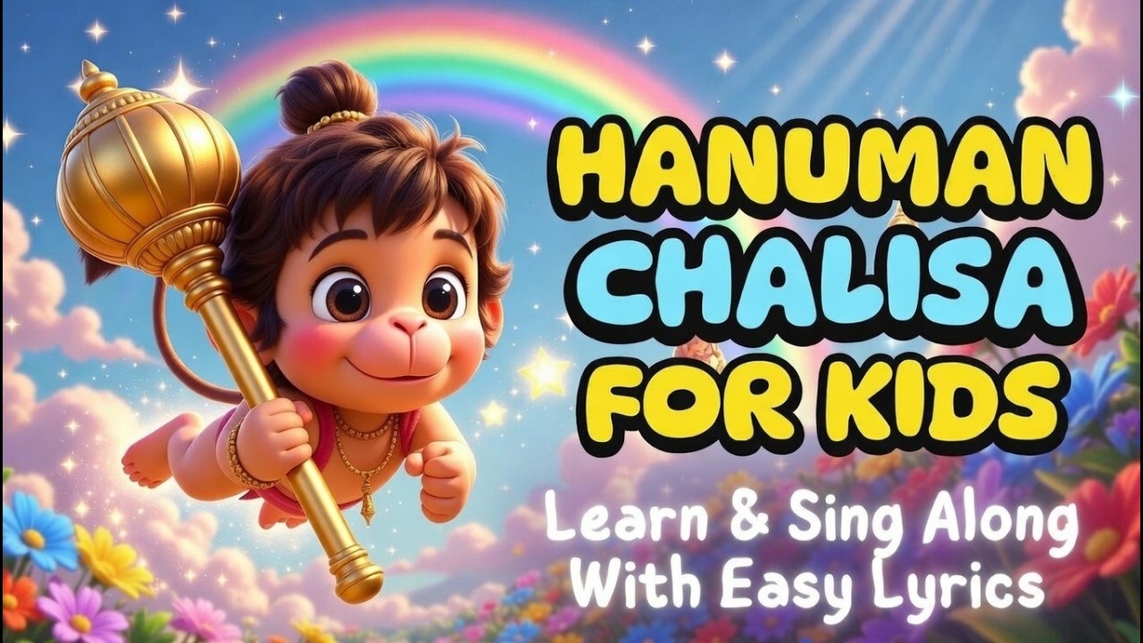 Hanuman Chalisa for Kids | Learn & Sing Along| जय श्री राम #HanumanChalisa #kidsvideo #kids #hanuman