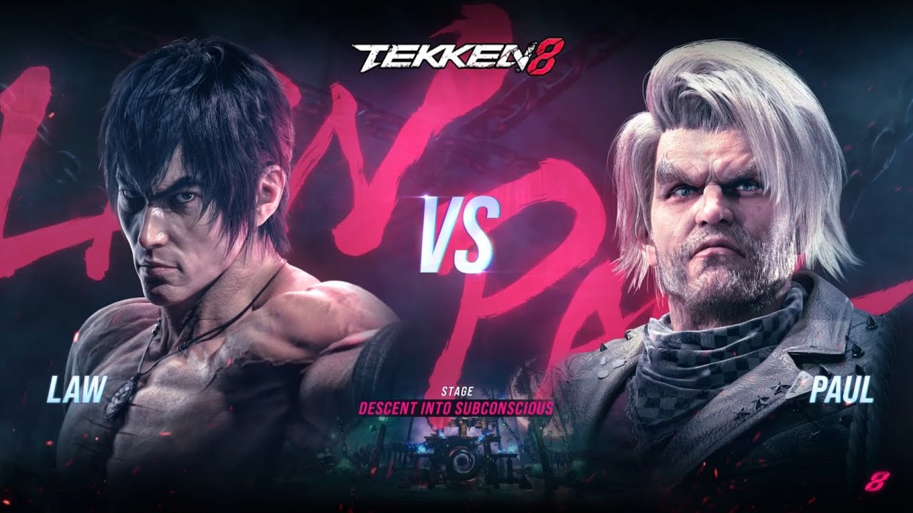 TEKKEN 8 (PS5): Law vs Paul Full Fight | Ultra Hard Difficulty | PS5 Gameplay
