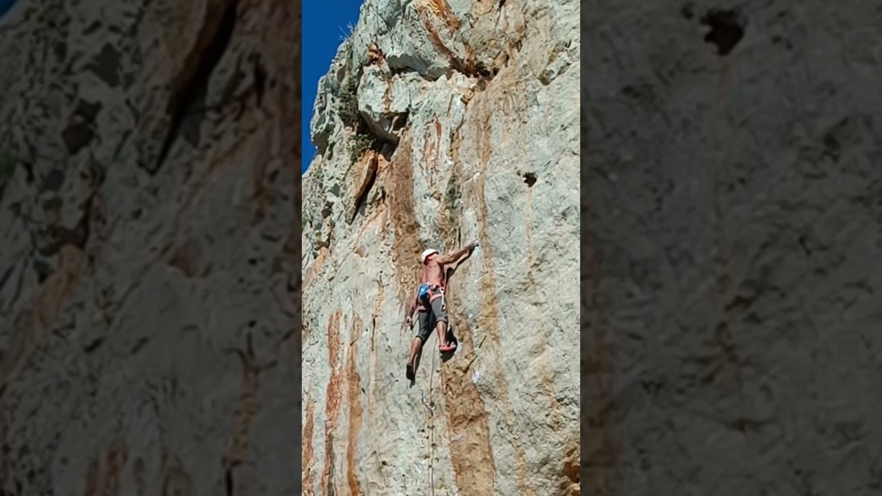 Crusader 7b +, Sicily Climbing