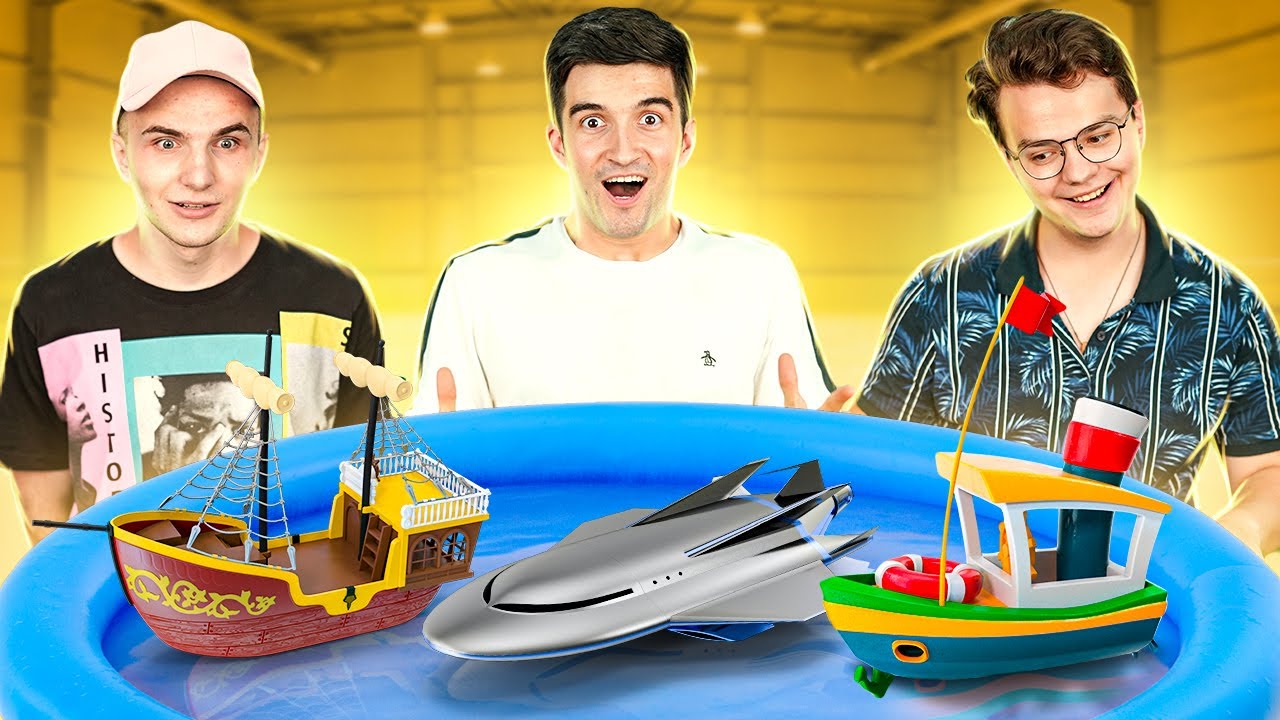 CINE CONSTRUIESTE MAI BINE O BARCA ACELA PRIMESTE 1000 € CHALLENGE !!