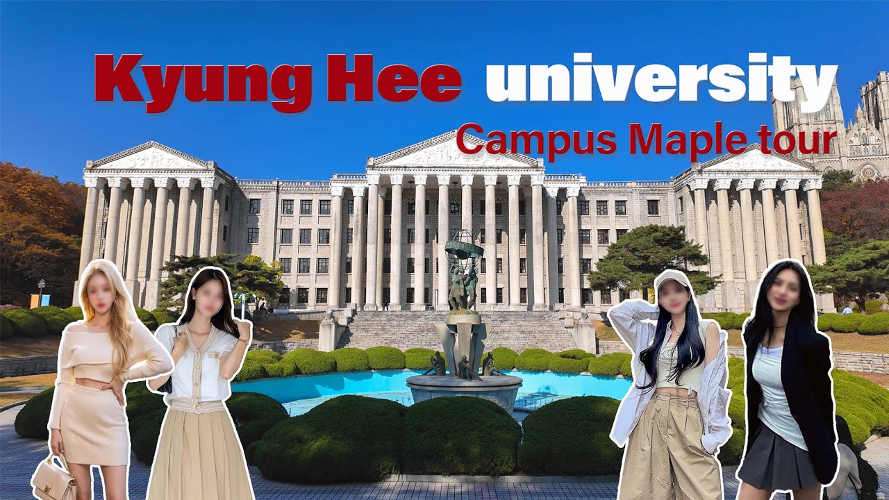 🍁🍂 경희대 캠퍼스 가을 단풍 투어 | KyungHee University Maple Tour | 4k HDR | KOREA College