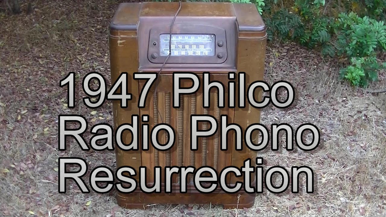 1947 Philco 46 1226 Radio Phonograph Resurrection