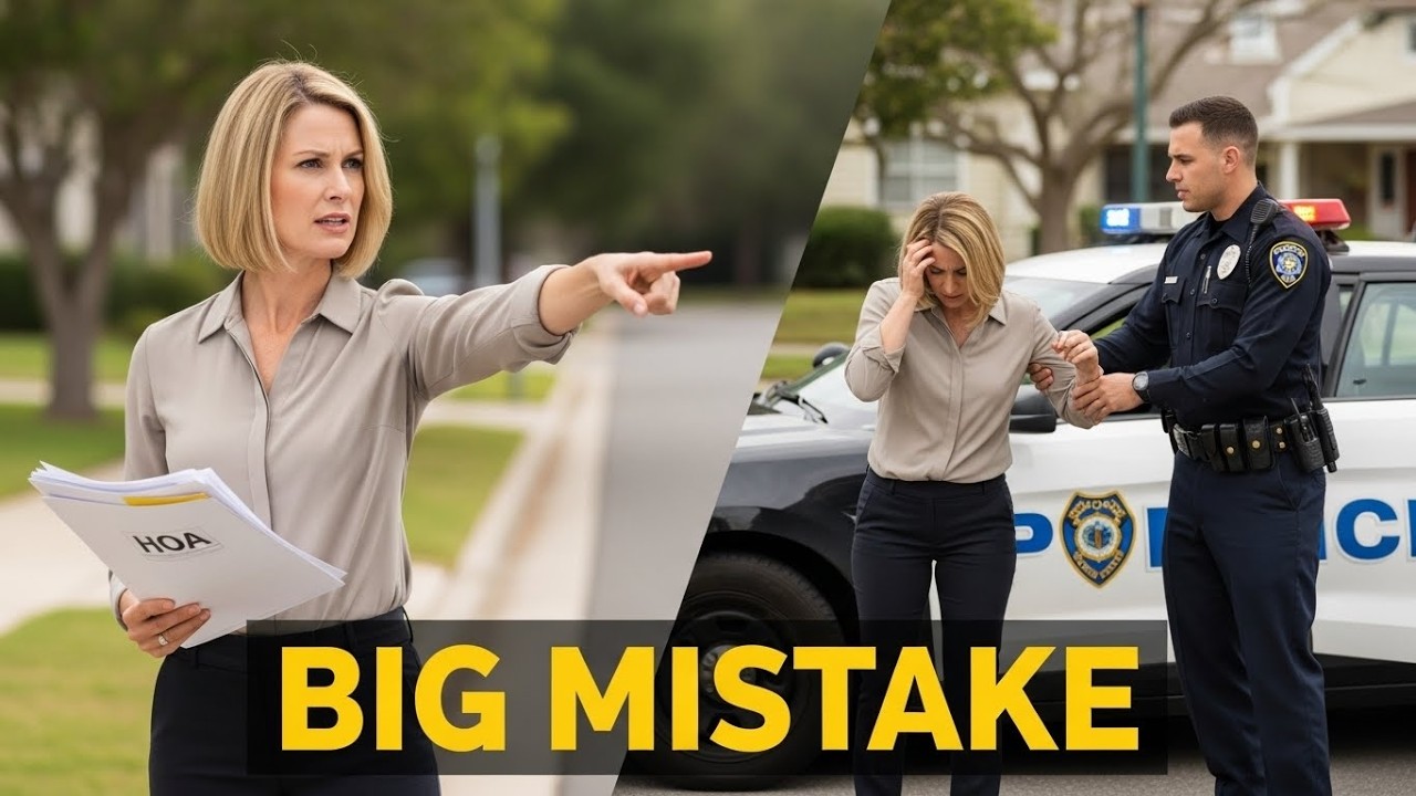 HOA Karen Thought a Court Order Didn’t Apply to Her… Police Disagreed