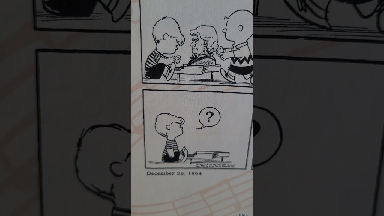 The Joy of A Peanuts Christmas (1950's) a comic strip by Charles Schulz