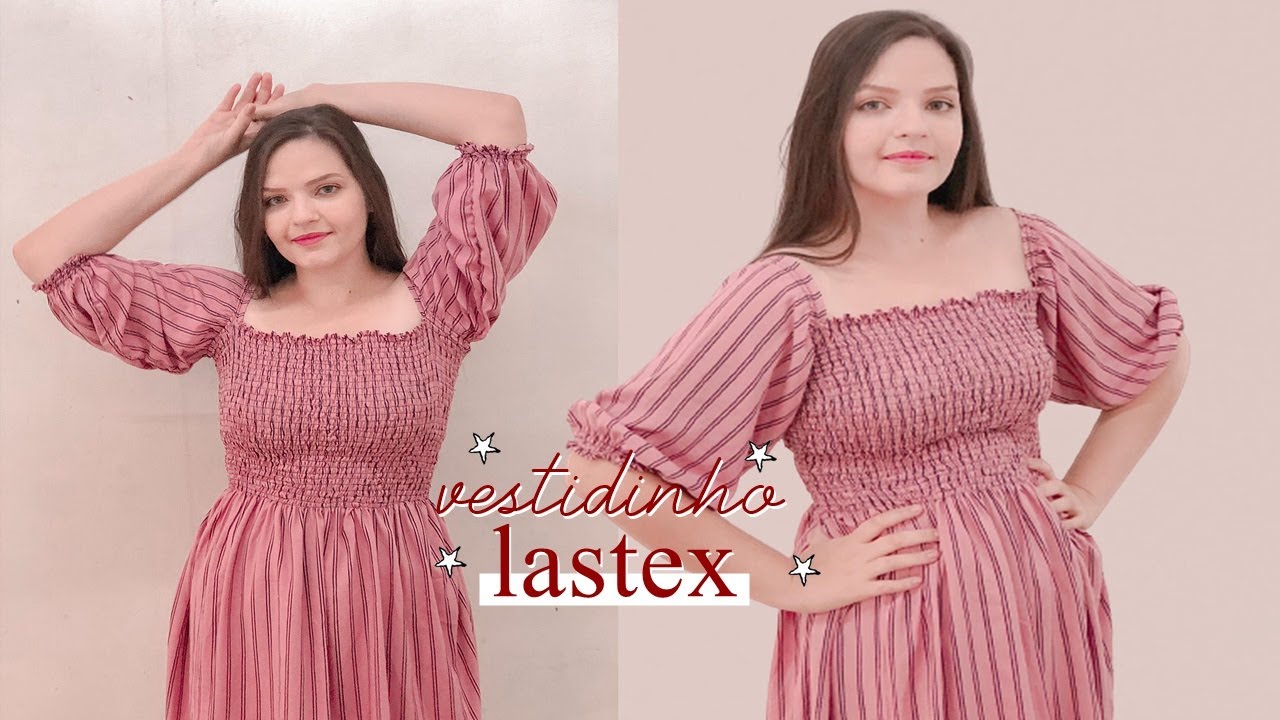 VESTIDINHO COM LASTEX SEM MOLDE