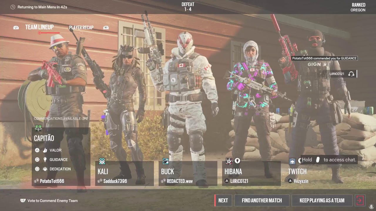 Back on R6 Ranked