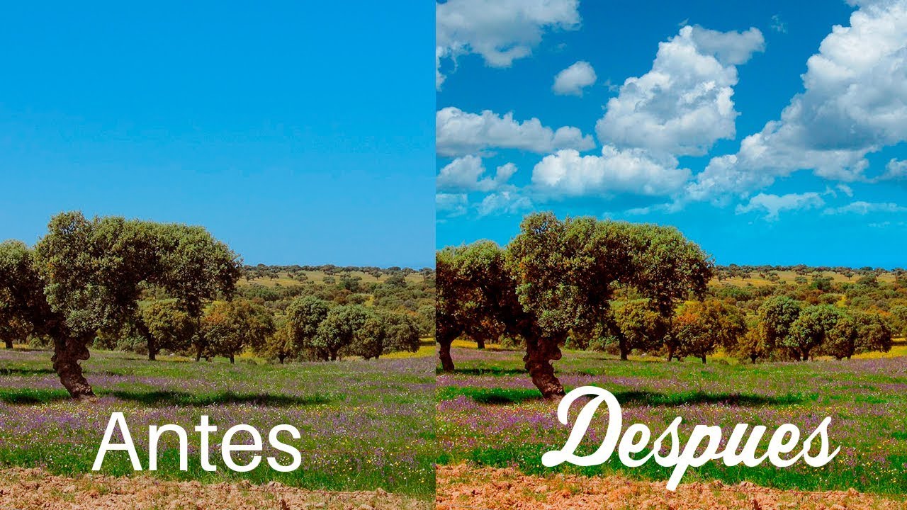 CAMBIAR el CIELO de una FOTOGRAFÍA con PHOTOSHOP - 2 TÉCNICAS