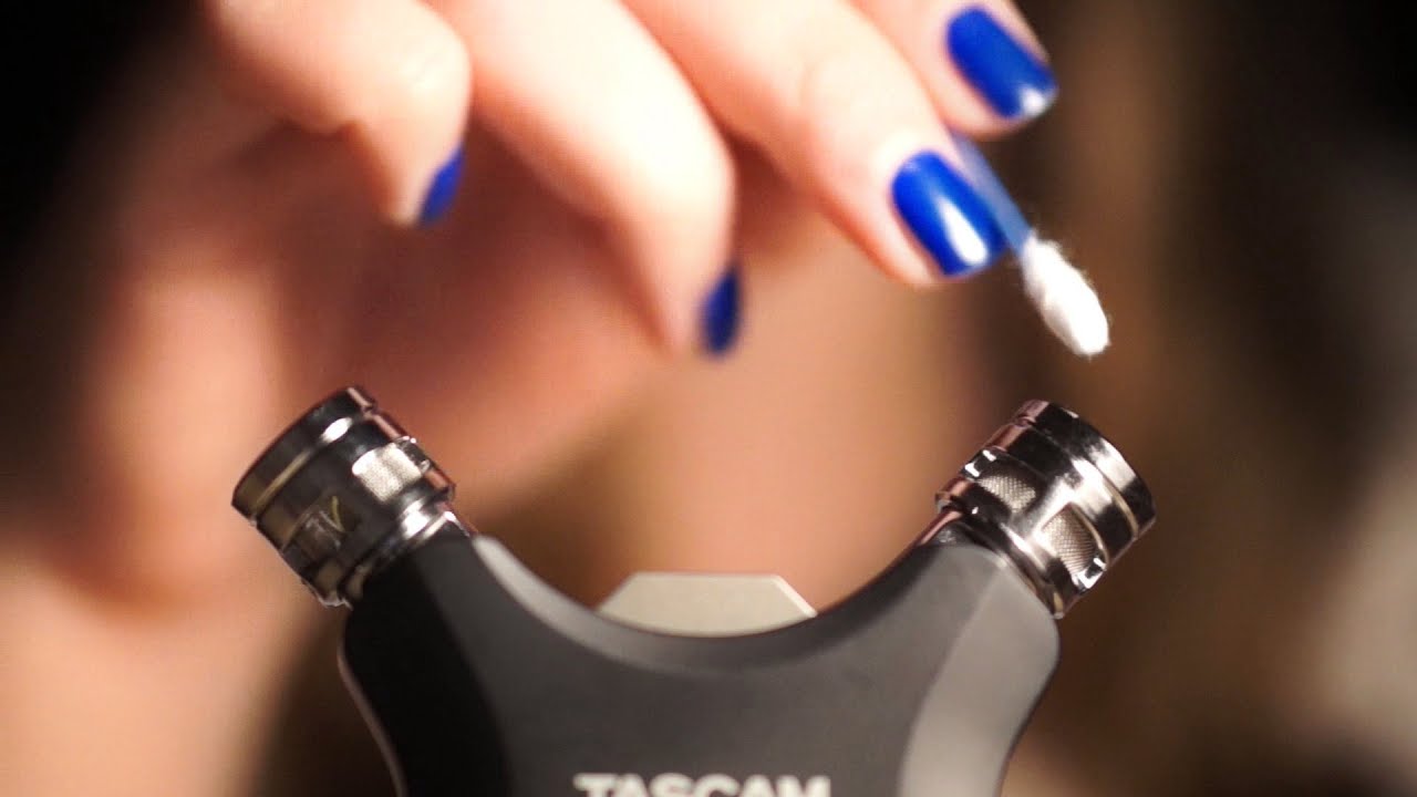 ASMR. NEW MIC TEST! Touching & Brushing