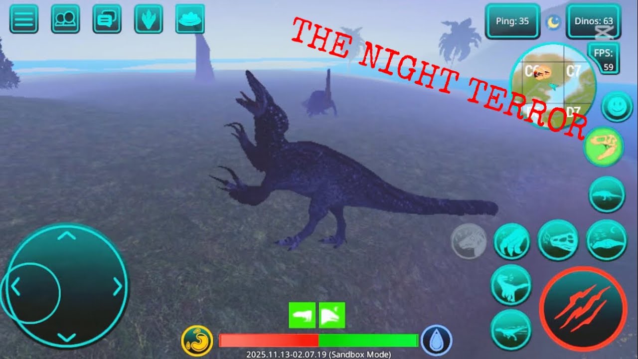 The new NIGHT HUNTER dino MEGARAPTOR destroys everything | the cursed isle megaraptor experience 