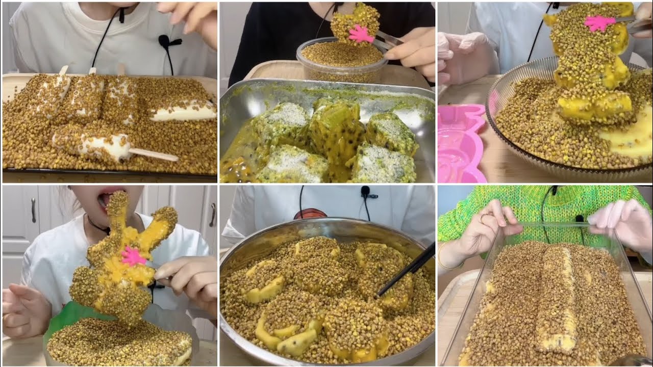 YY || FROZEN PASSION FRUIT WITH SESAME SEEDS || Ice Shop ✨