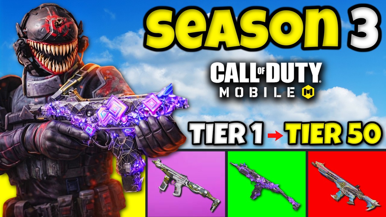 *NEW* SEASON 3 BATTLE PASS MAXED OUT in COD MOBILE