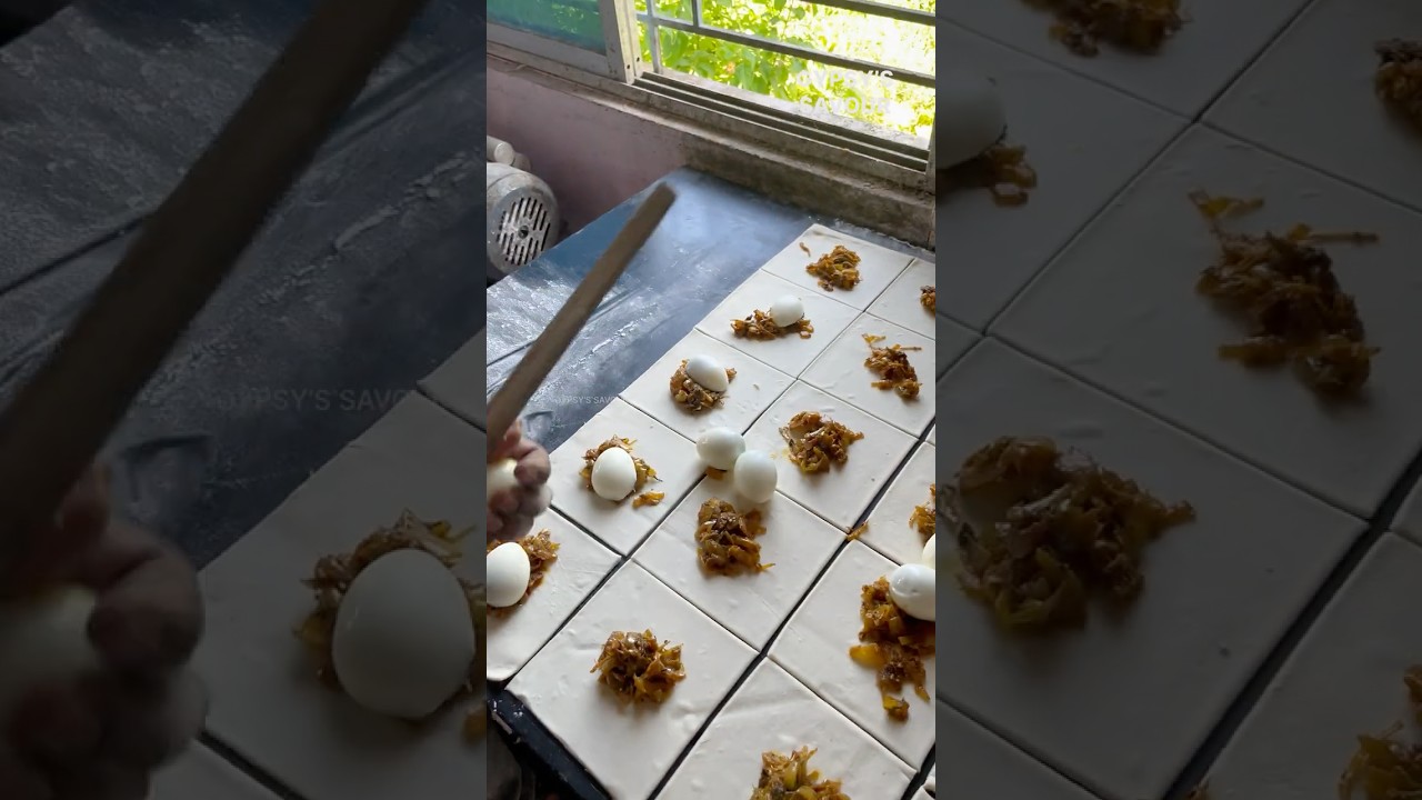 Egg Puff Making