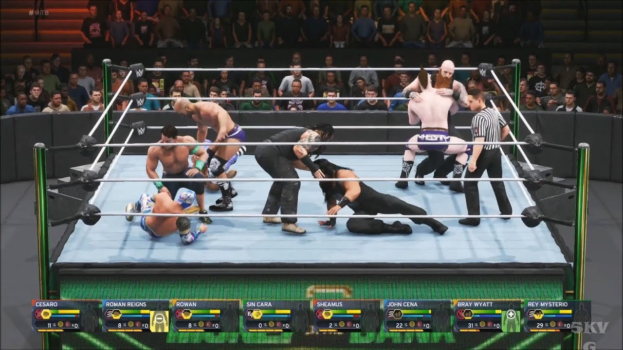 WWE 2K20 - 8-Man 4-Way Tornado Tag Gameplay (PS4 HD) [1080p60FPS]