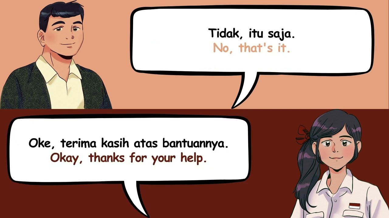 In The Library | Daily Indonesian Conversation | Speaking and Listening Practice | @easyindonesian