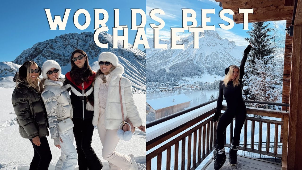 GIRLS SKI TRIP VLOG! Staying At The Worlds Most Luxury Ski Chalet In Lech - Skiing In Austria