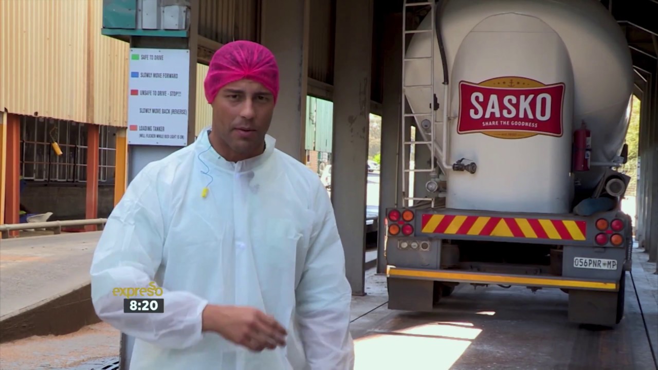 Ewan visits the SASKO Flour Mill (Sasko)