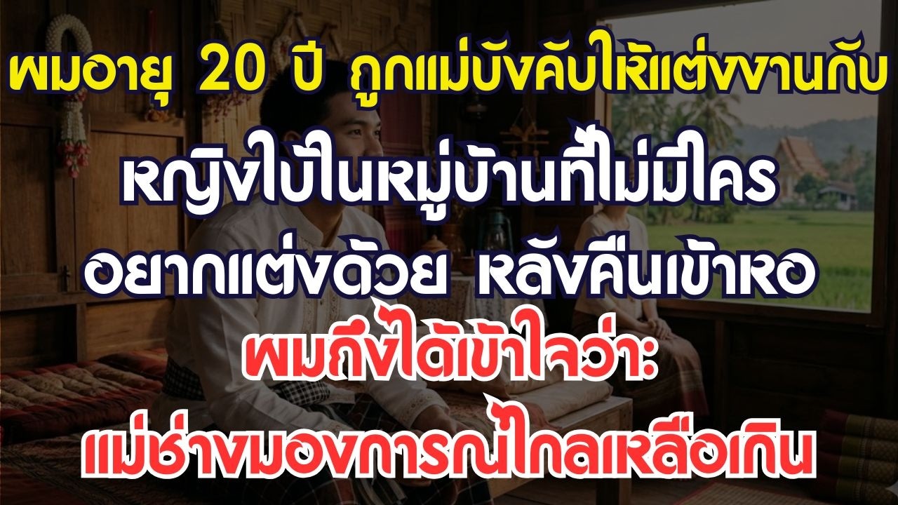 ผมถูกแม่บังคับแต่งงานกับสาวใบ้ในหมู่บ้านที่ไม่มีใครเอา หลังคืนเข้าหอถึงได้รู้ว่าแม่สายตาแหลมคม