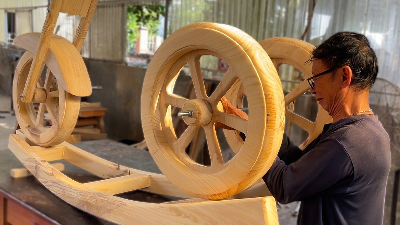 Don't Believe Just Watch: 70-Years-Old Masters Incredible Ride: A Stunning Handcrafted Trike Rocker