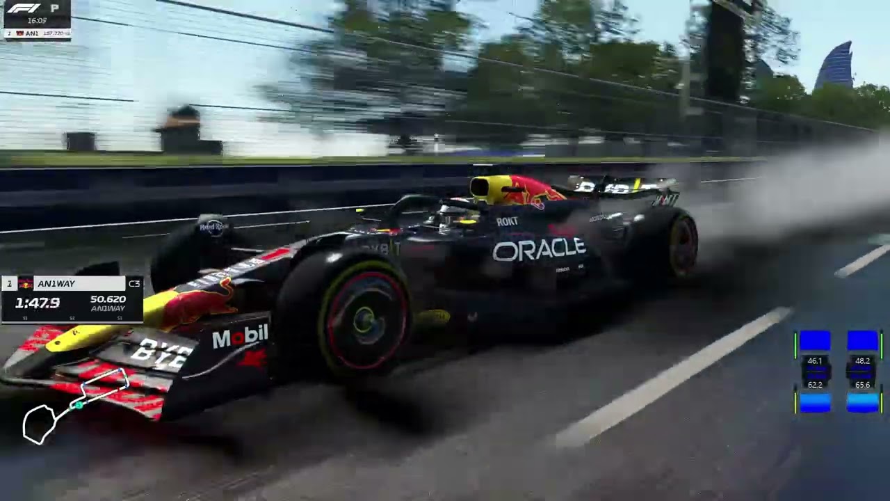 Asseto Corsa Shaders |  Max Verstappen's Red Bull Racing RB20 Gameplay | Baku GP