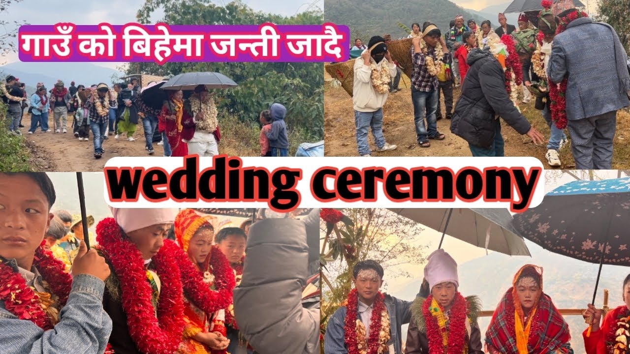 we are going to janti another village for wedding ,Rai cultural ceremony 