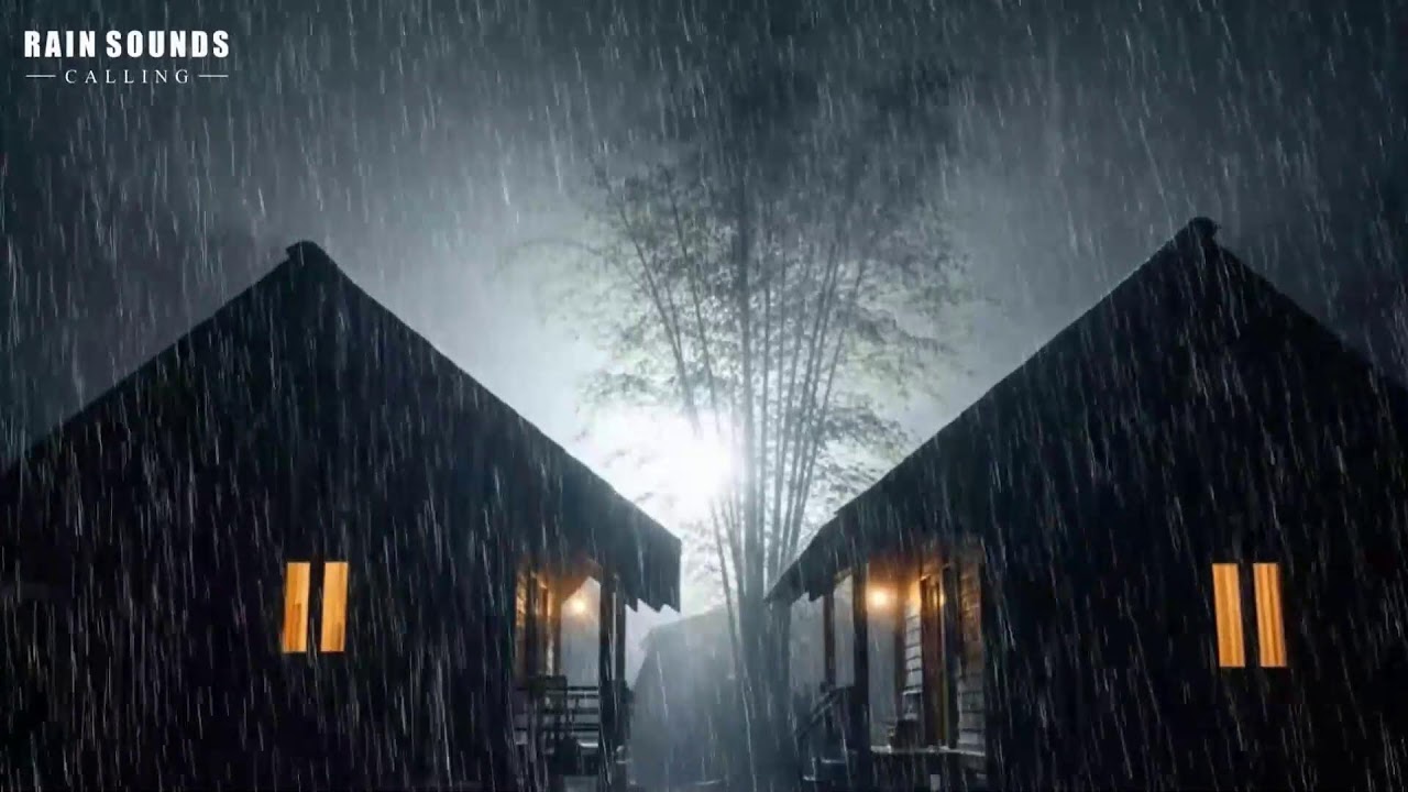 Rain Sounds For Sleeping - Instantly Fall Asleep With Rain & Thunder Sound in cabin At Night #Rain 3