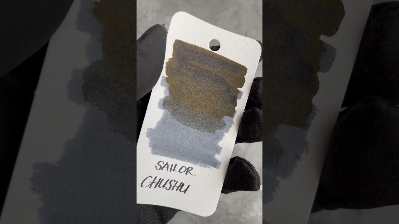 Ink Swatch: SAILOR Shikiori Fountain Pen Ink - Chushu. Like & Subscribe.