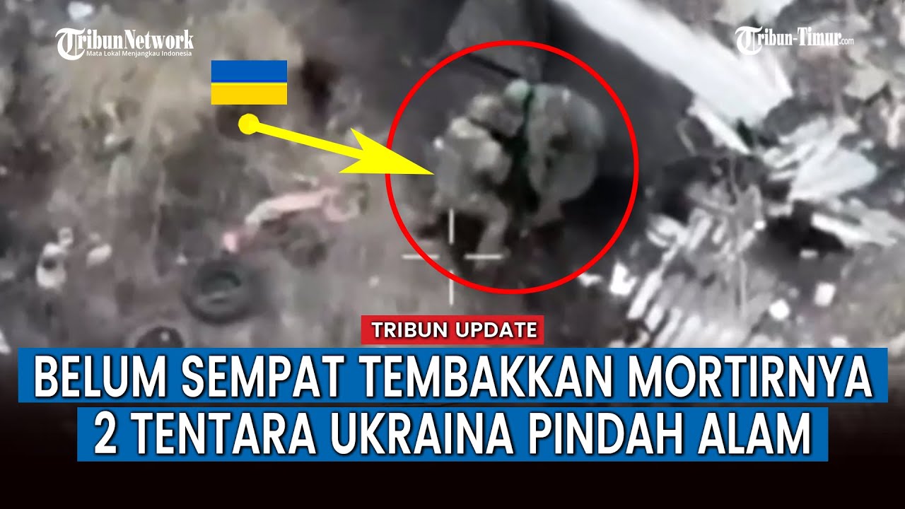 Tentara Ukraina Diintai Drone Rusia hingga Ditembaki Mortir Secara Brutal
