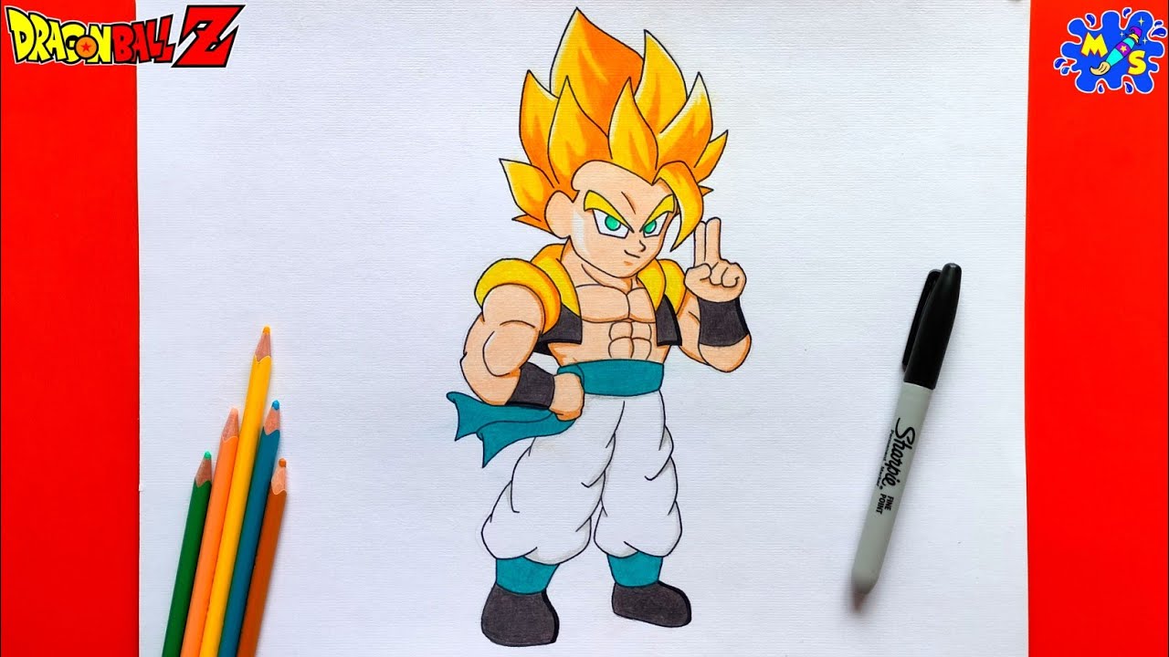 Gogeta Ssj1 Drawing || How to Draw Gogeta Super Saiyan || Dragon Ball Z